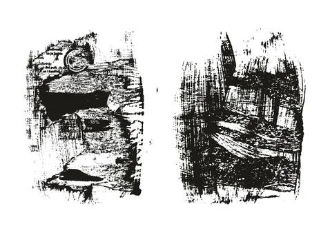 Ripped &amp; Torn Paper Background Grunge Punk Style High Detail Abstract Vector Set Stock Illustration