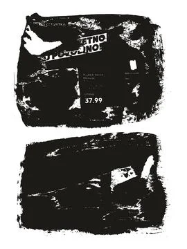Ripped &amp; Torn Paper Background Grunge Punk Style High Detail Abstract Vector Stock Illustration