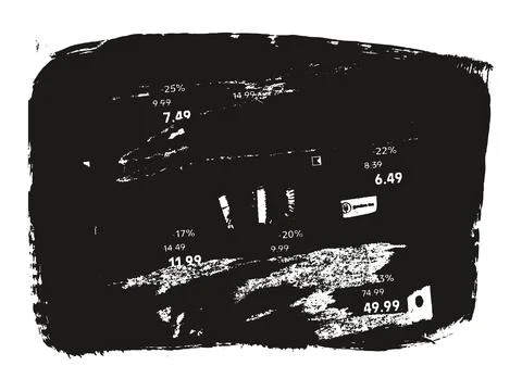 Ripped &amp; Torn Paper Background Grunge Punk Style High Detail Abstract Vector イラスト素材