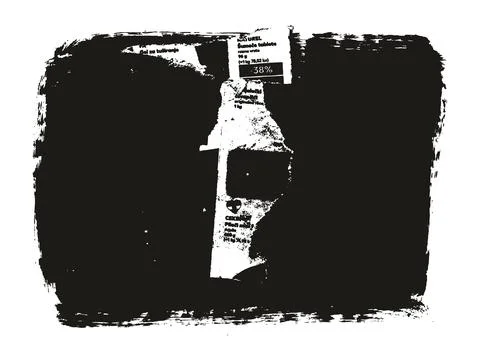 Ripped &amp; Torn Paper Background Grunge Punk Style High Detail Abstract Vector Illustrazione stock