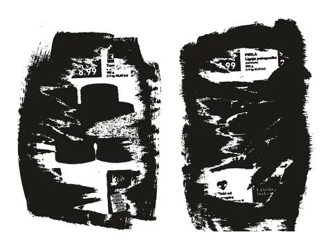 Ripped &amp; Torn Paper Background Grunge Punk Style High Detail Abstract Vector Stock Illustration