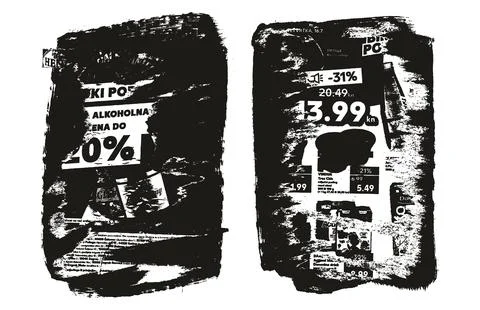 Ripped &amp; Torn Paper Background Grunge Punk Style High Detail Abstract Vector 스톡 일러스트
