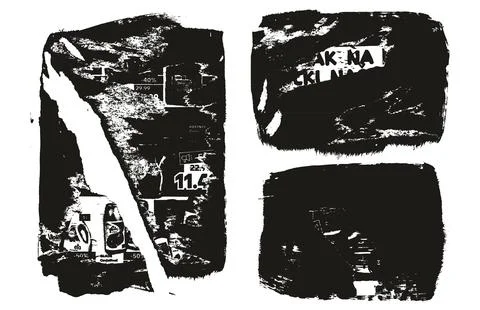 Ripped &amp; Torn Paper Background Grunge Punk Style High Detail Abstract Vector イラスト素材