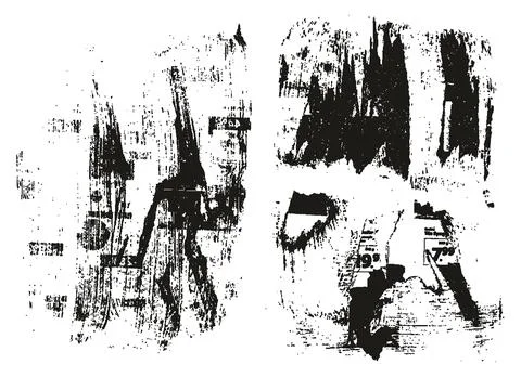 Ripped &amp; Torn Paper Background Mix Grunge Punk Style High Detail Abstract Vector Stock Illustration