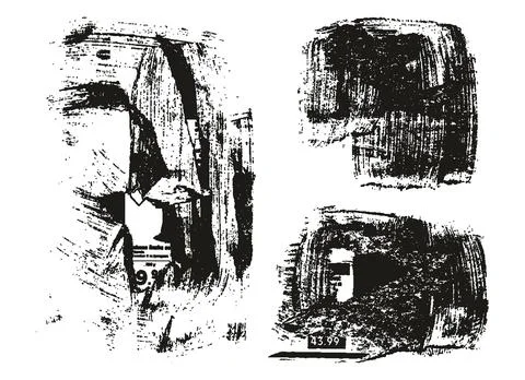 Ripped &amp; Torn Paper Background Mix Grunge Punk Style High Detail Abstract Vector Stock Illustration