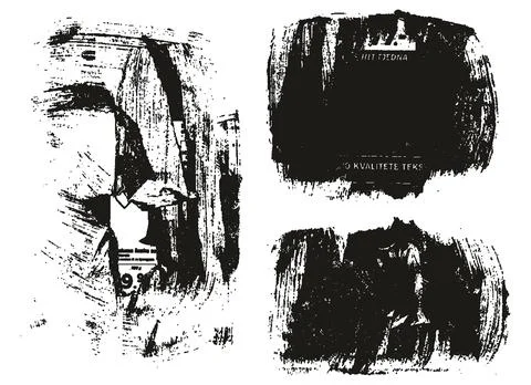 Ripped &amp; Torn Paper Background Mix Grunge Punk Style High Detail Abstract Vector Stock Illustration