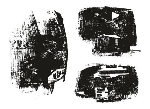 Ripped &amp; Torn Paper Background Mix Grunge Punk Style High Detail Abstract Vector Stock Illustration