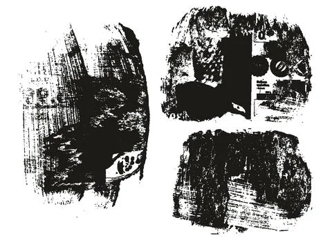 Ripped &amp; Torn Paper Background Mix Grunge Punk Style High Detail Abstract Vector Stock Illustration