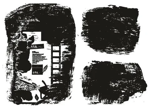 Ripped &amp; Torn Paper Background Mix Grunge Punk Style High Detail Abstract Vector Stock Illustration