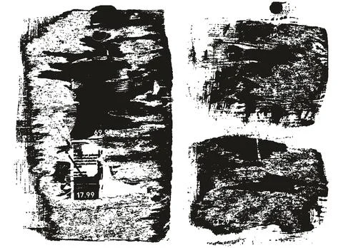 Ripped &amp; Torn Paper Background Mix Grunge Punk Style High Detail Abstract Vector Stock Illustration