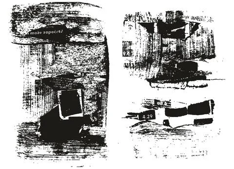Ripped &amp; Torn Paper Background Mix Grunge Punk Style High Detail Abstract Vector 스톡 일러스트