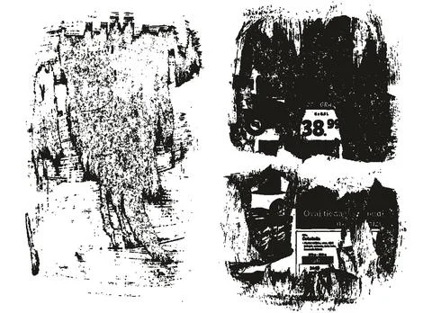Ripped &amp; Torn Paper Background Mix Grunge Punk Style High Detail Abstract Vector 스톡 일러스트