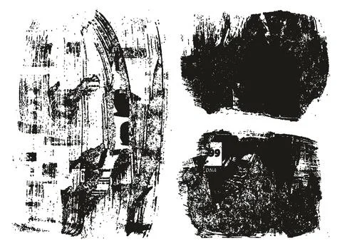 Ripped &amp; Torn Paper Background Mix Grunge Punk Style High Detail Abstract Vector Stock Illustration