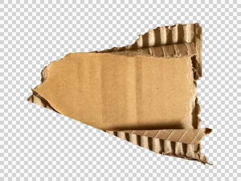 Ripped Triangular Cardboard Piece Stock Photos