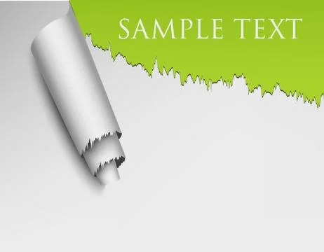 Ripped wall paper Stock Illustration