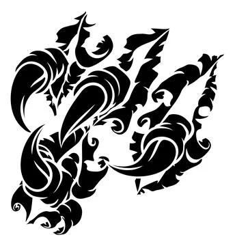 Ripping Tearing Monster Dinosaur Eagle Claw Talons Stock Illustration