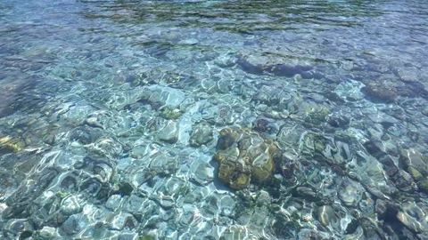 Ripping water in the sea Stock Footage