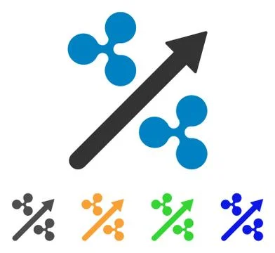 Ripple Up Arrow Vector Icon Stock Illustration