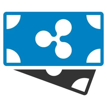 Ripple Banknotes Flat Icon Stock Illustration