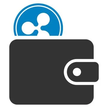 Ripple Billfold Flat Icon Stock Illustration