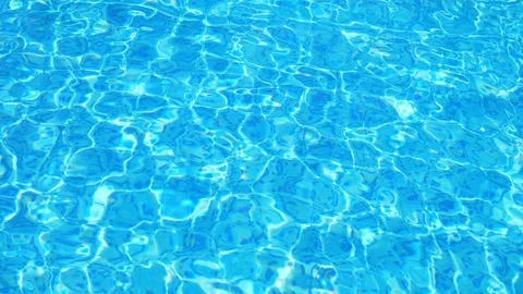 Ripple on blue water in the pool with light reflections. Stock-Footage 98938756