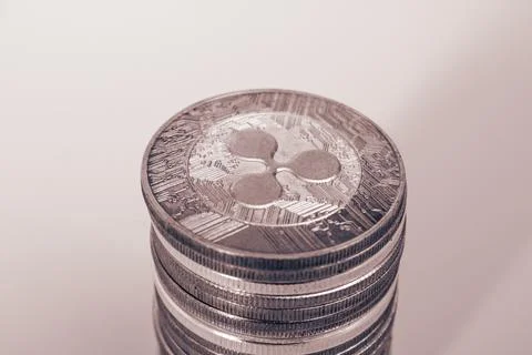 Ripple coins Stock Photos