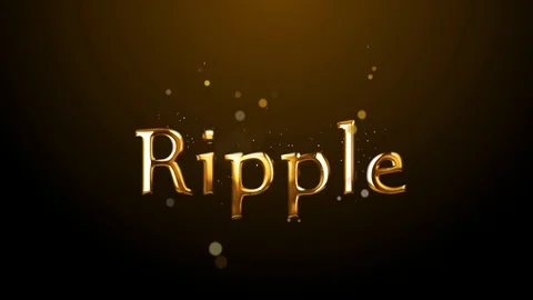 Ripple cryptocurrency concept Stock Footage 86912347