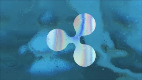 Ripple Cryptocurrency Holographic Background Loop Stock-Footage 172281221