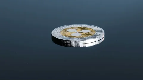 Ripple. Cryptocurrency loopable rotation shot. Stock Footage 86515562