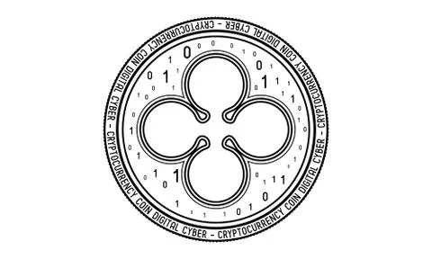 Ripple currency Stock Illustration