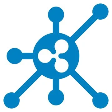 Ripple Full Node Flat Icon Illustrazione stock