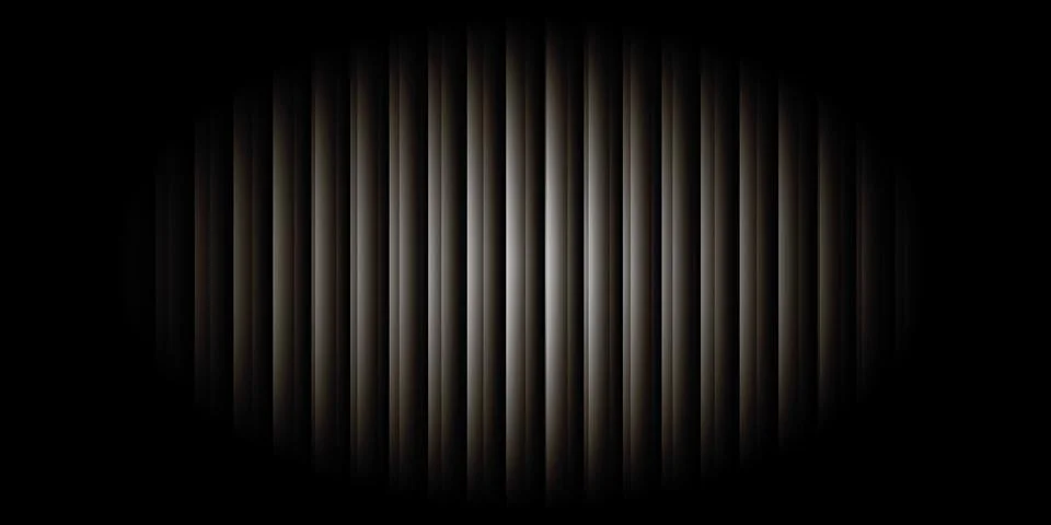 Ripple glass texture background, vertical ribbed gradient, soft blurred cen.. Stock Illustration
