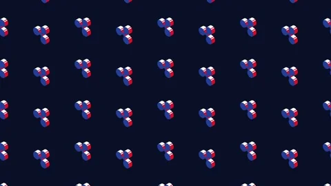 Ripple isometric symbols animated patter... | Stock Video | Pond5