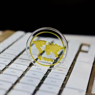 Ripple on the keyboard Stock Photos