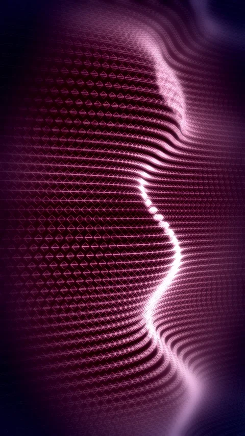 Ripple lattice looping abstract vertical animated background Stock Footage 341438075