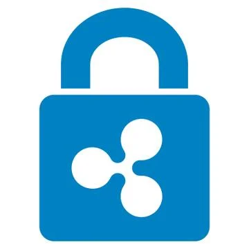 Ripple Lock Flat Icon Stockillustratie