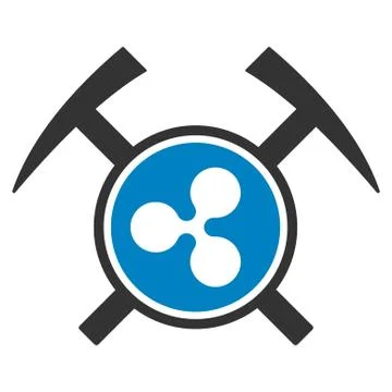 Ripple Mining Hammers Flat Icon イラスト素材
