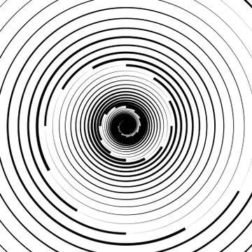 Ripple pattern with concentric circles. Circular geometric background. Stockillustratie