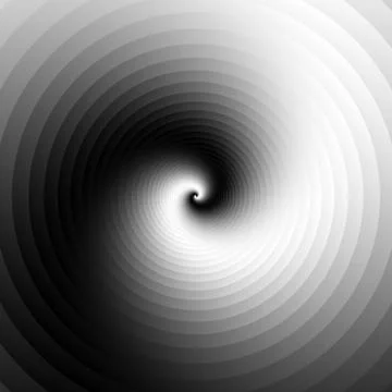 Ripple pattern with concentric circles. Grayscale circular geometric backgrou イラスト素材