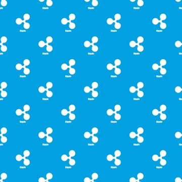 Ripple pattern vector seamless blue Stock Illustration