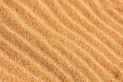 Ripple patterns in the beach sand Stock Photos