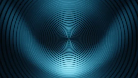Ripple Pulse Blue Hypnotic Hypnosis Effect Element Video stock 336455692