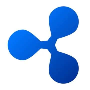 Ripple sign on white. Illustrazione stock