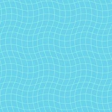 Ripple surface blue pool water seamless pattern with checkered texture. Swimming Stock Illustration