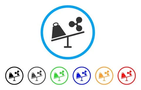 Ripple Trade Swing Rounded Icon Stockillustratie