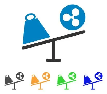 Ripple Trade Swing Vector Icon Stockillustratie