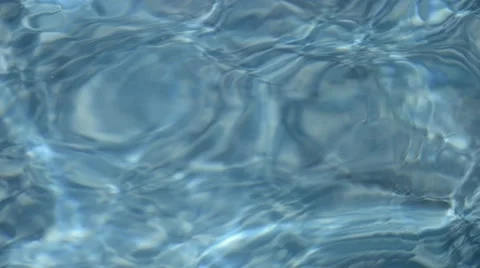 Ripple of water in the pool with sunny reflections, summer time, water waves Stock Footage 64116154