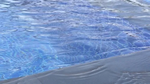 Ripple Water in swimming pool Stock Footage 81062929