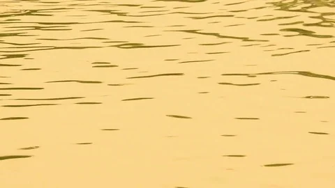 Ripple wave pattern on water surface , reflection of sun Stock Footage 82199195