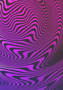 Ripple Wave Striped Pattern Magenta Vertical Background 库存插图